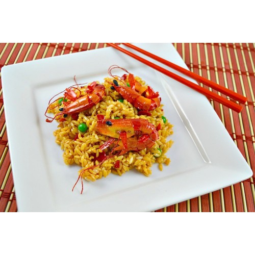 Shrimp Fried Rice on Plate